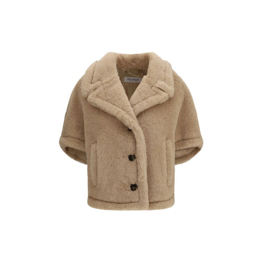 Max Mara Beige Alpaca Vicugna Pacos Coat