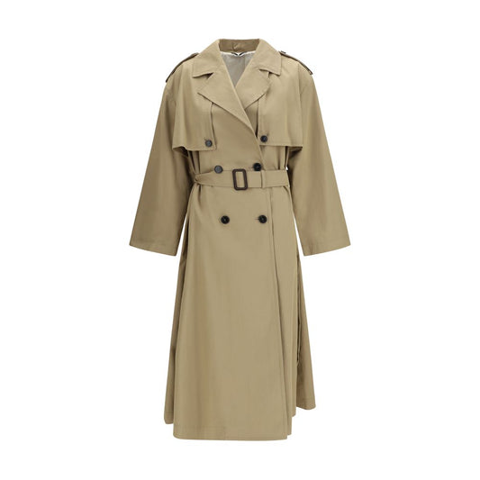 Max Mara Beige Cotton Trench Coat