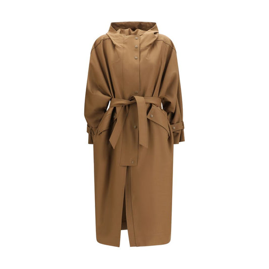 Max Mara Brown Polyester Coat