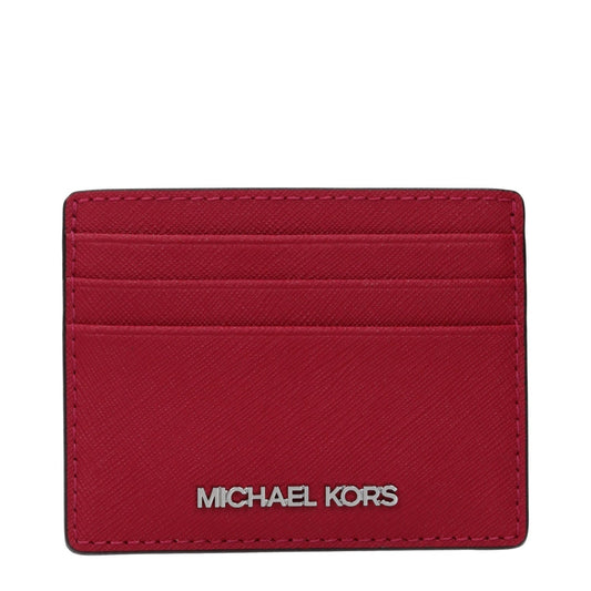 Michael Kors Red Leather Cardholder