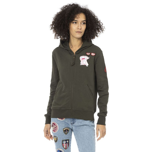 Mr&Mrs Italy Green Cotton Sweatshirt