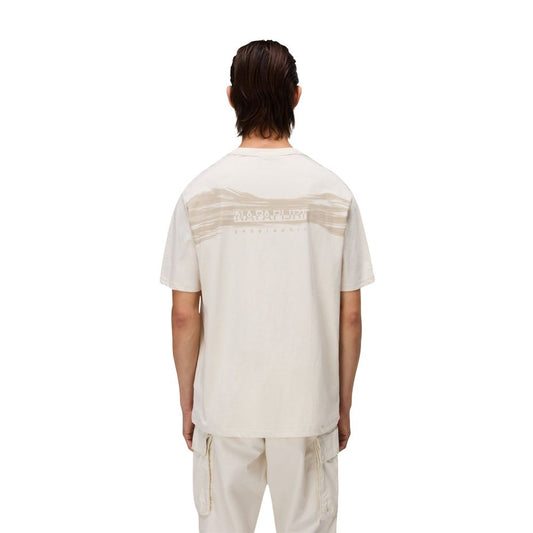 Napapijri Beige Cotton T-Shirt
