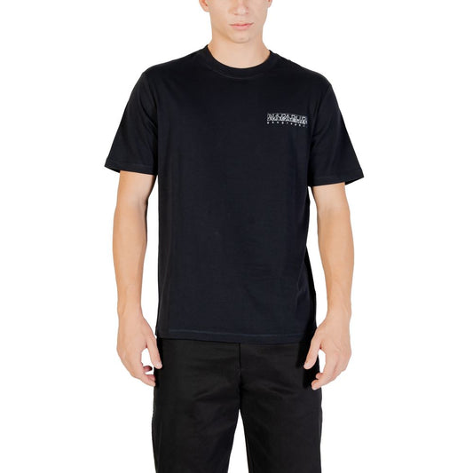Napapijri Black Cotton T-Shirt