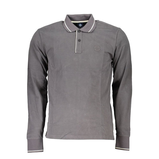 North Sails Grigio Cotton Men Polo Shirt