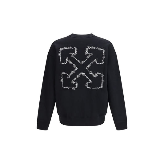 Off-White Black Cotton Sweatshirt