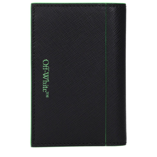 Off-White Black Leather Cardholder
