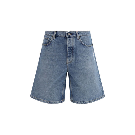 Off-White Blue Denim Shorts