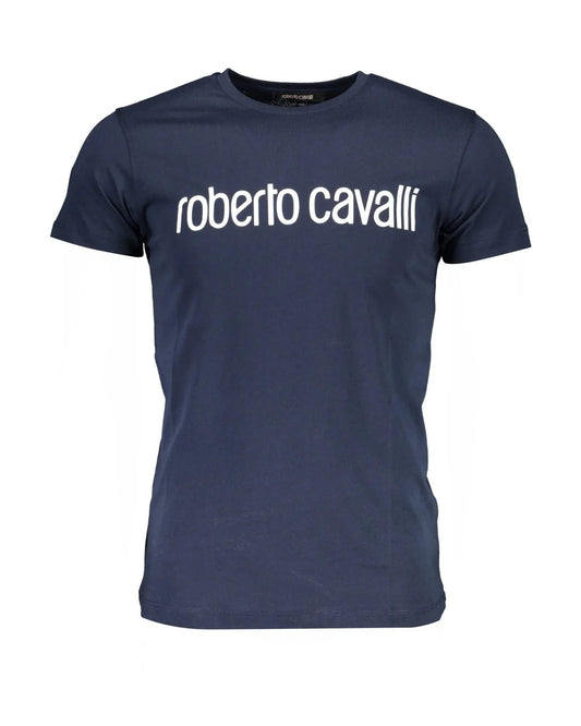 Roberto Cavalli Blue Cotton T-Shirt