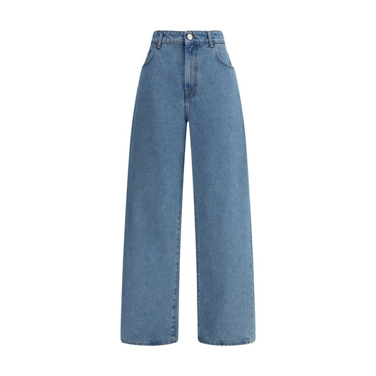 Rohe Blue Cotton Relaxed Fit Jeans Copy