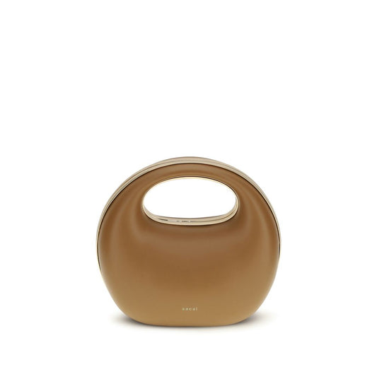 Sacai Brown Calf Leather Bos Taurus Handbag