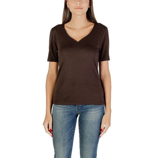 Street One Brown Cotton T-Shirt