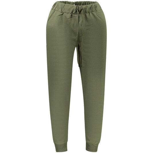 Superga Green Cotton Joggers Workout Pants