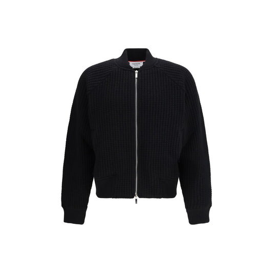 Thom Browne Black Wool Bomber