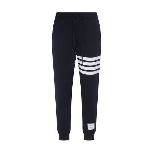 Thom Browne Blue Cotton Joggers Workout Pants