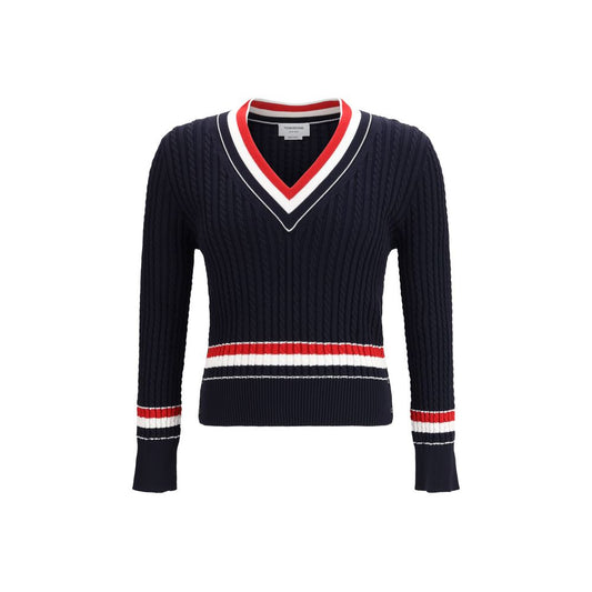 Thom Browne Blue Cotton Sweatshirt
