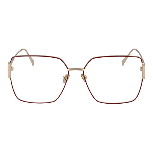 Tod's Red Metal Glasses Frames