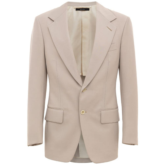 Tom Ford Beige Wool Suit & Blazer