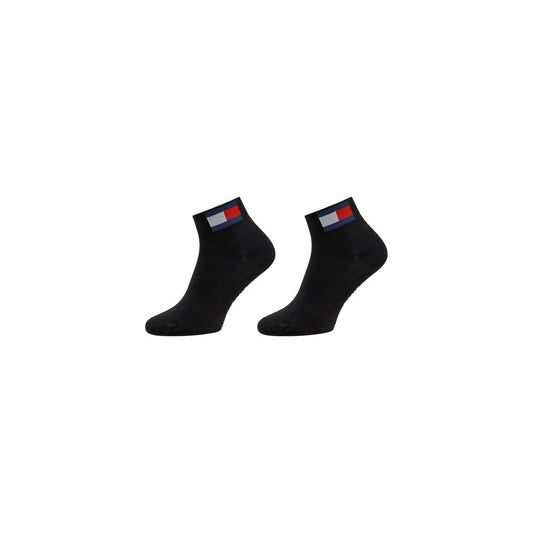 Tommy Hilfiger Jeans Black Cotton Socks