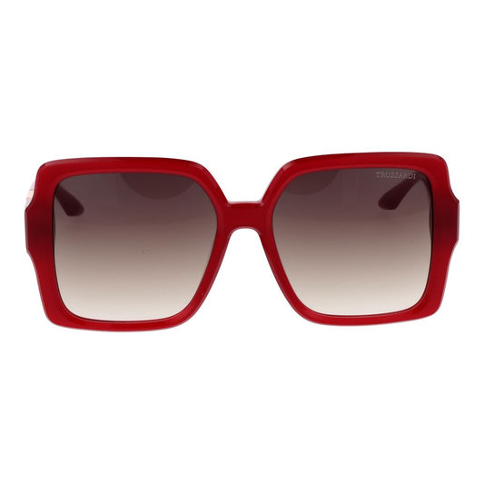 Trussardi Red Acetate Sunglasses