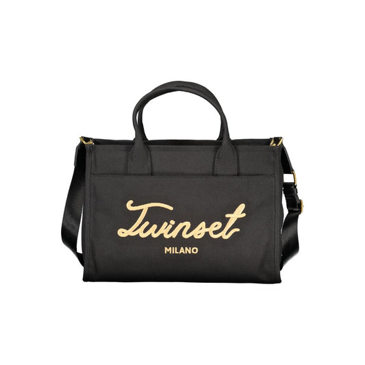 Twinset Black Cotton Women Handbag
