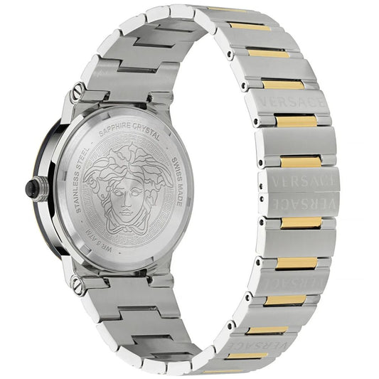 Versace Gray Stainless Steel Dress Watch