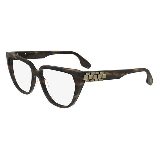 Victoria Beckham Brown Acetate Glasses Frames