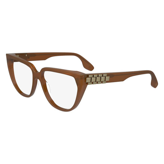 Victoria Beckham Brown Acetate Glasses Frames