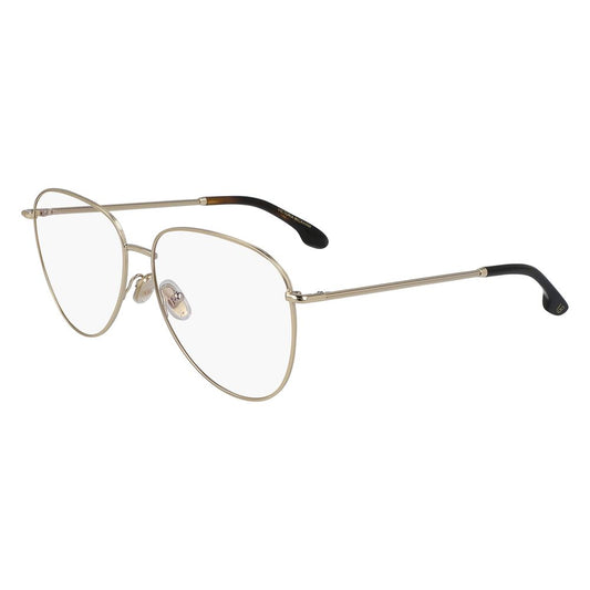 Victoria Beckham Gold Metal Glasses Frames