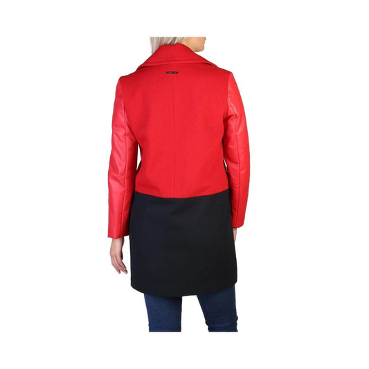 Armani Exchange Red Wool Coat