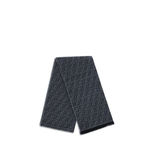 Fendi Bicolor Fleece Wool Scarf