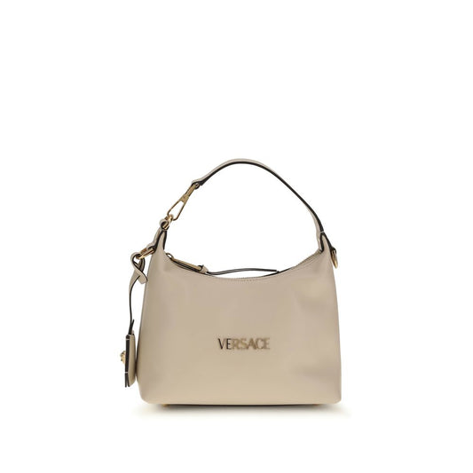 Versace Cream Calf Leather Bos Taurus Shoulder Bag
