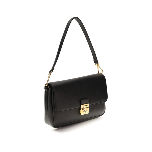 Coccinelle Black Calf Leather Bos Taurus Shoulder Bag