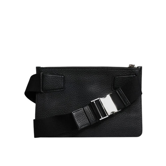 Dolce & Gabbana Black Leather Belt Bag