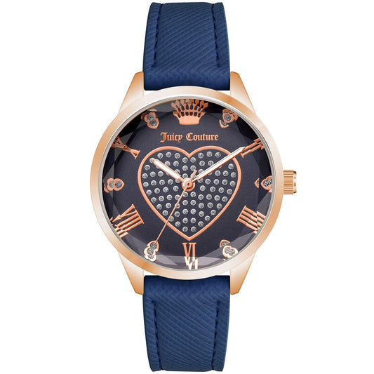 Juicy Couture Blue Plastic Dress Watch