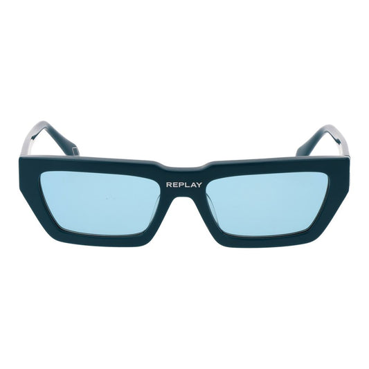 Replay Turquoise Plastic Sunglasses