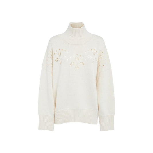 Chloé White Wool Sweatshirt