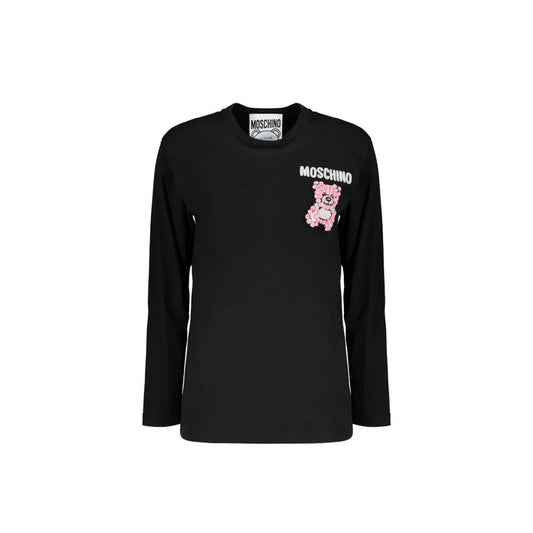 Moschino Couture Black Cotton T-Shirt