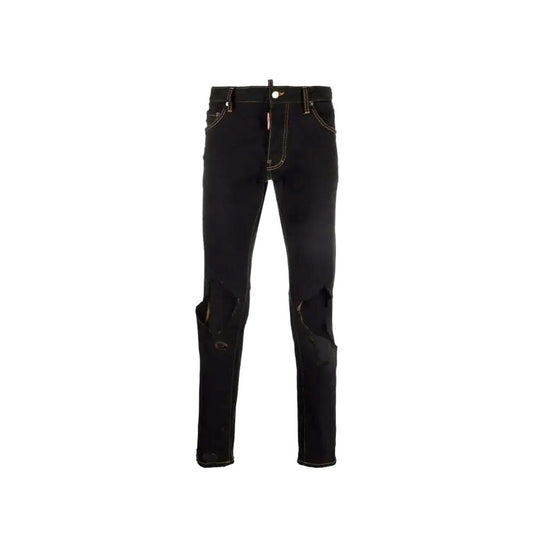 Dsquared² Black Cotton Jeans Denim