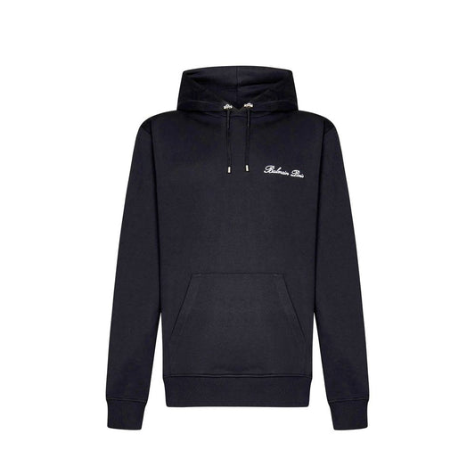 Balmain Black Cotton Sweatshirt