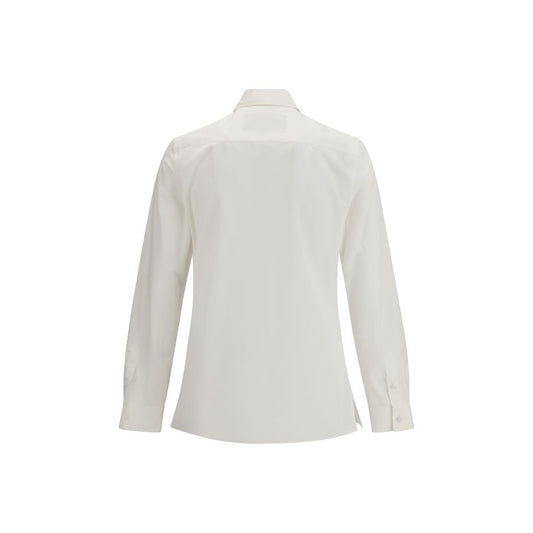 Valentino White Cotton Dress Shirt