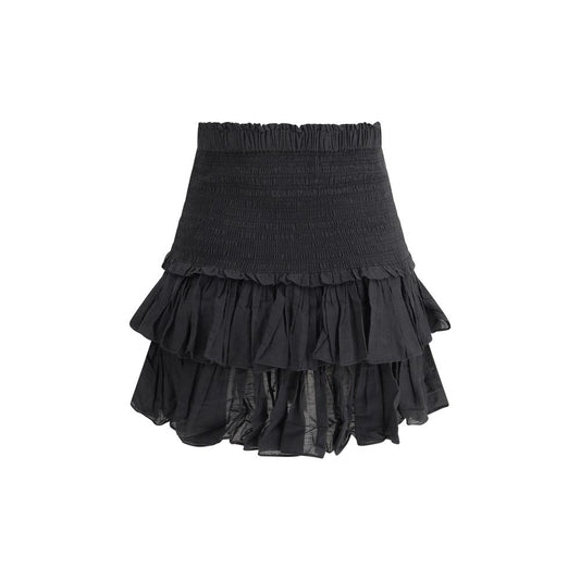 Marant Etoile Black Cotton Mini Skirt
