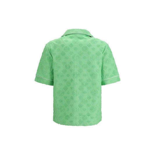 Casablanca Bicolor Cotton Shortsleeve Shirt