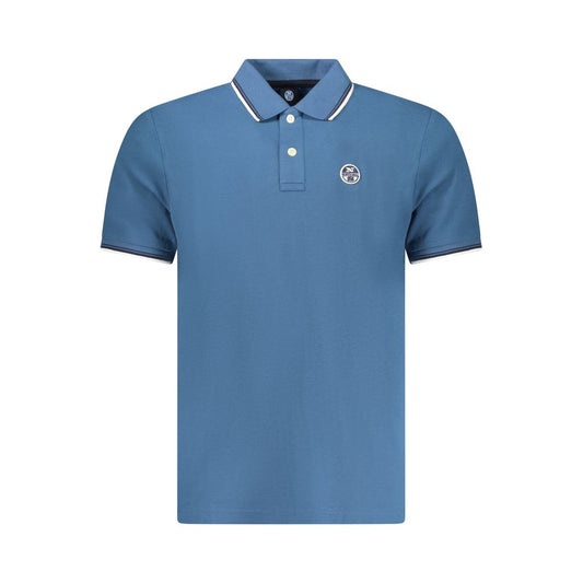 North Sails Blu Cotton Men Polo