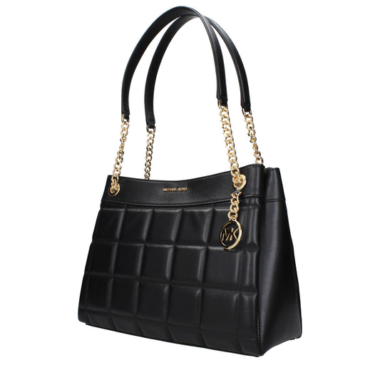 Michael Kors Black Leather Shoulder Bag