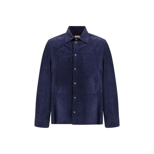 Brunello Cucinelli Blue Denim Shirt