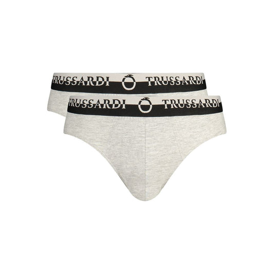 Trussardi Grigio Cotton Men Underwear