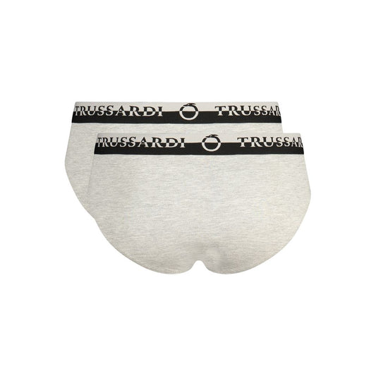 Trussardi Grigio Cotton Men Underwear