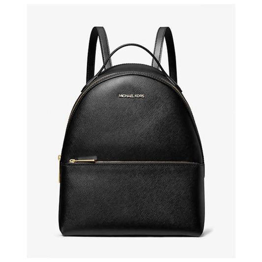 Michael Kors Black Leather Backpack