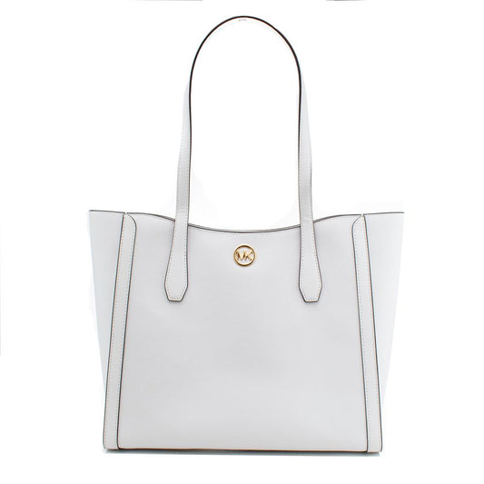 Michael Kors White Canvas Tote Bag