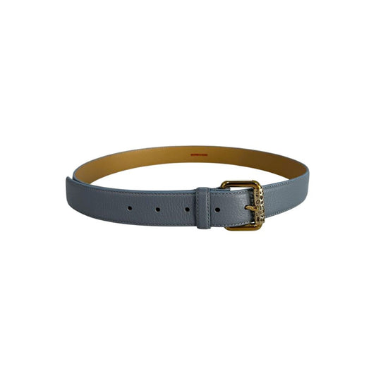Borbonese Blue Leather Women Belt